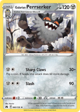 Galarian Perrserker 85/159 Rare | Crown Zenith | Pokemon Card