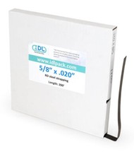 5/8" x .020" Mini Steel Strapping Coil, 1400 lbs. Break Strength, Black