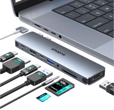 USB C Hub Adapter for MacBook Pro Air 2022 2021 2020 2019 Docking Station for...