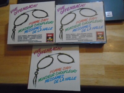 RARE OOP WEST GERMANY Vive Offenbach 2x UK CD BOX classical OPERA Pomme D'Api +2