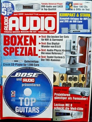 AUDIO 6/03, CREEK CD 50, LEXICON MC 8,LX 7, YAMAHA DVD S 2300, ANNIE LENOX STORY