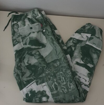FW17 Supreme Michelangelo pant size L large skate pants green trousers Rare  | eBay