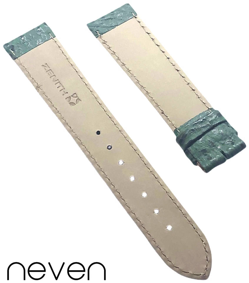 ZENITH - BRACELET - GENUINE LEATHER - GREEN - WHITE COUTURE - 18X16MM - Image 2 of 2