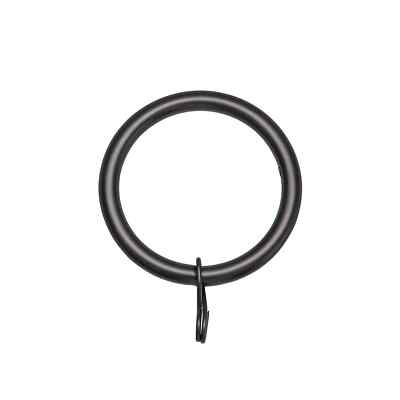 Schwarz 25/28 mm Metall Gardinenringe - 6er-Pack