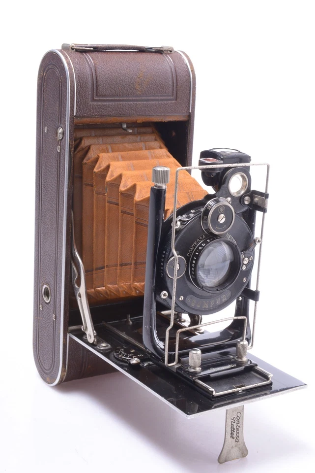 ✅ CÁMARA CONTESSA NETTEL COCARETTE II LUJO 6,5X11CM LENTE ZEISS TESSAR 120MM 4,5 Foto 3 de 4