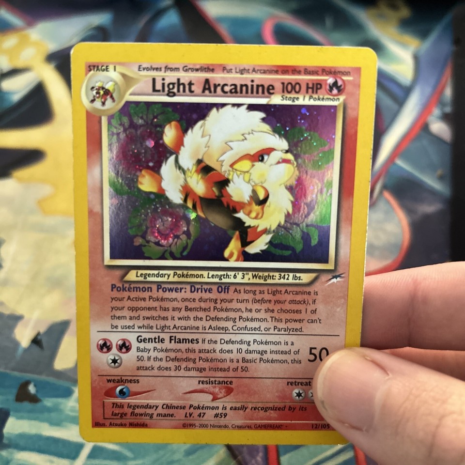 Pokémon TCG Light Arcanine Neo Destiny 12/105 Holo Unlimited Holo Rare eBay
