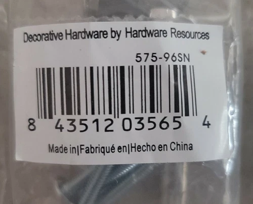 (4-Pack)Hardware Resources-Syracuse Cabinet Pull Handles 575-96SN New  - Picture 4 of 4