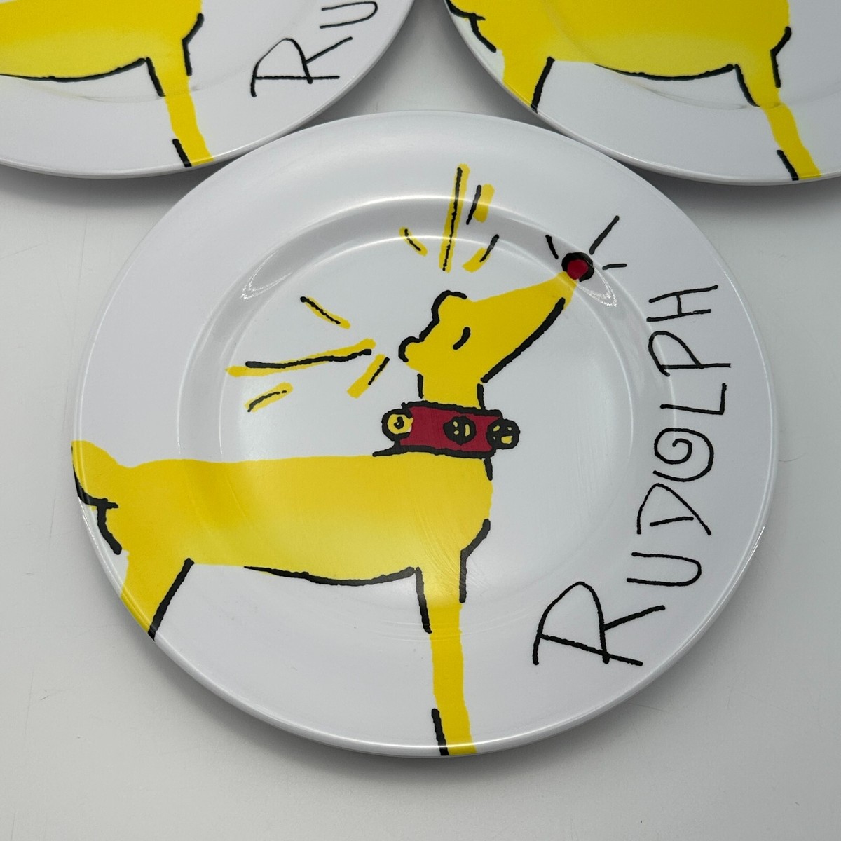 pottery barn kids クリスマス ルドルフ 皿&タンブラーセット pottery