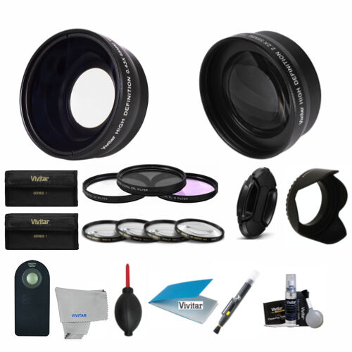 Kit objectif et filtre 58 mm pour Canon Rebel T6i T5i T4i T3i T3 T2i 18-55 mm (21 pièces) - Photo 1 sur 10