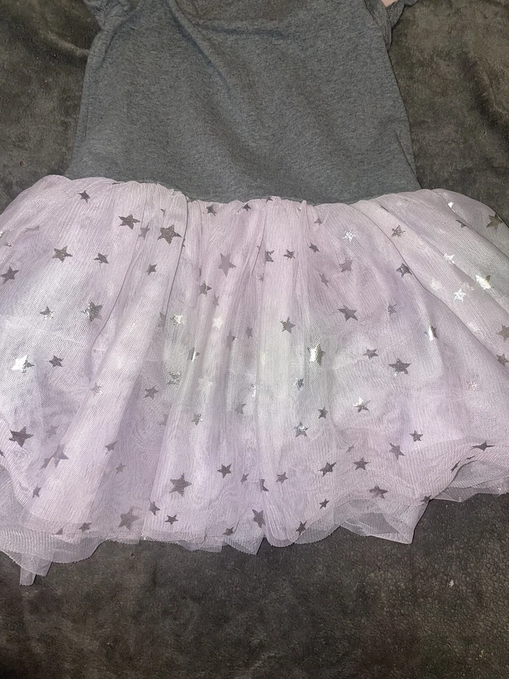 PIPPA & JULIE Little Girls Tutu Dress Purple Casual T-shirt Top Half size 6 - Image 3 of 4