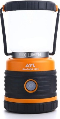 AYL LED Camping Lantern, Battery Powered 1800LM, 4 1800 Lumens, Orange 