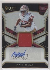 2018 Panini Select Signature Memorabilia 47/99 Matt Breida #MP-MB Auto 0nr3