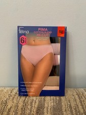 Felina Women's Hi-Cut with Lace Trim, 6-pack