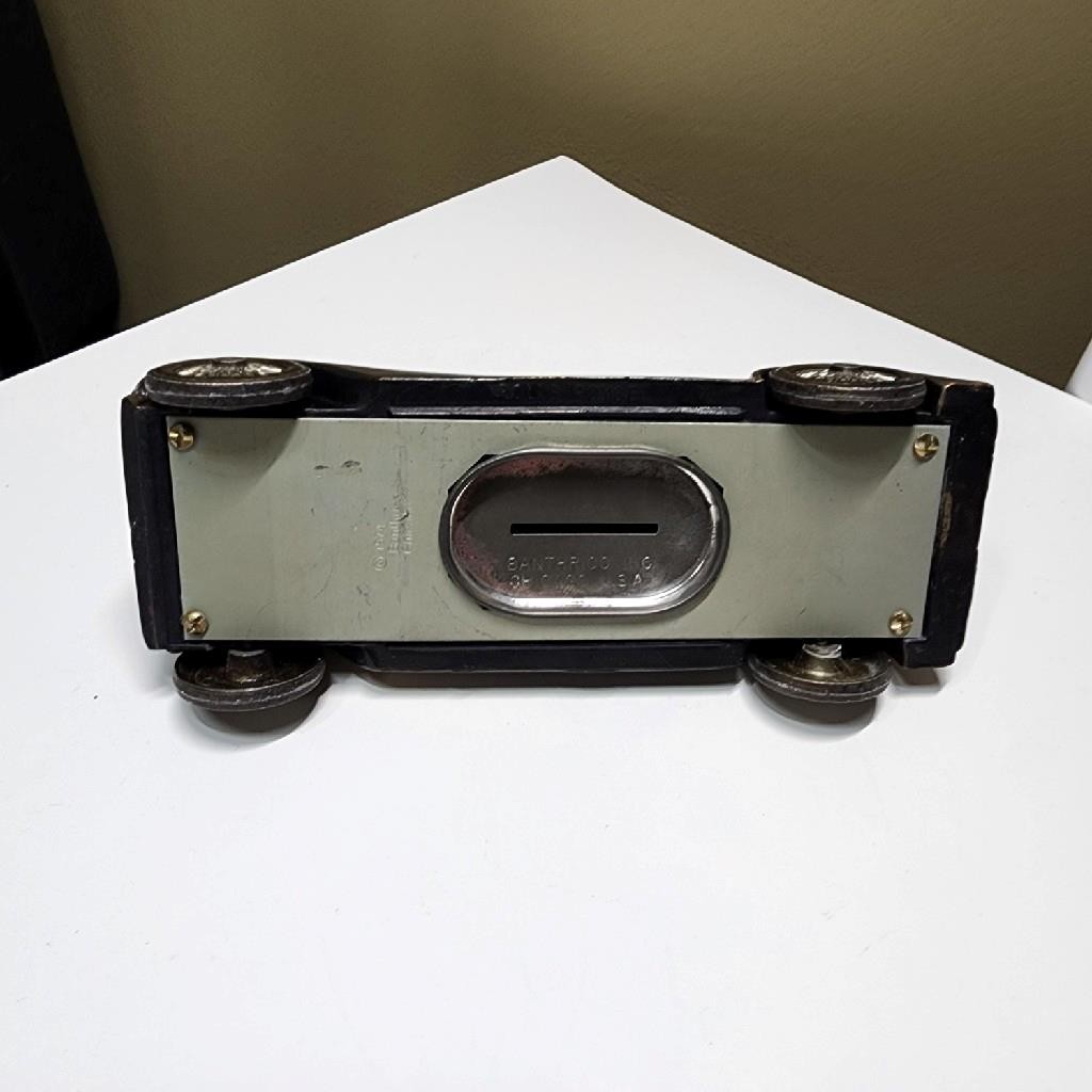 Vintage metal Rolls Royce automobile bank Car still bank advertising premium