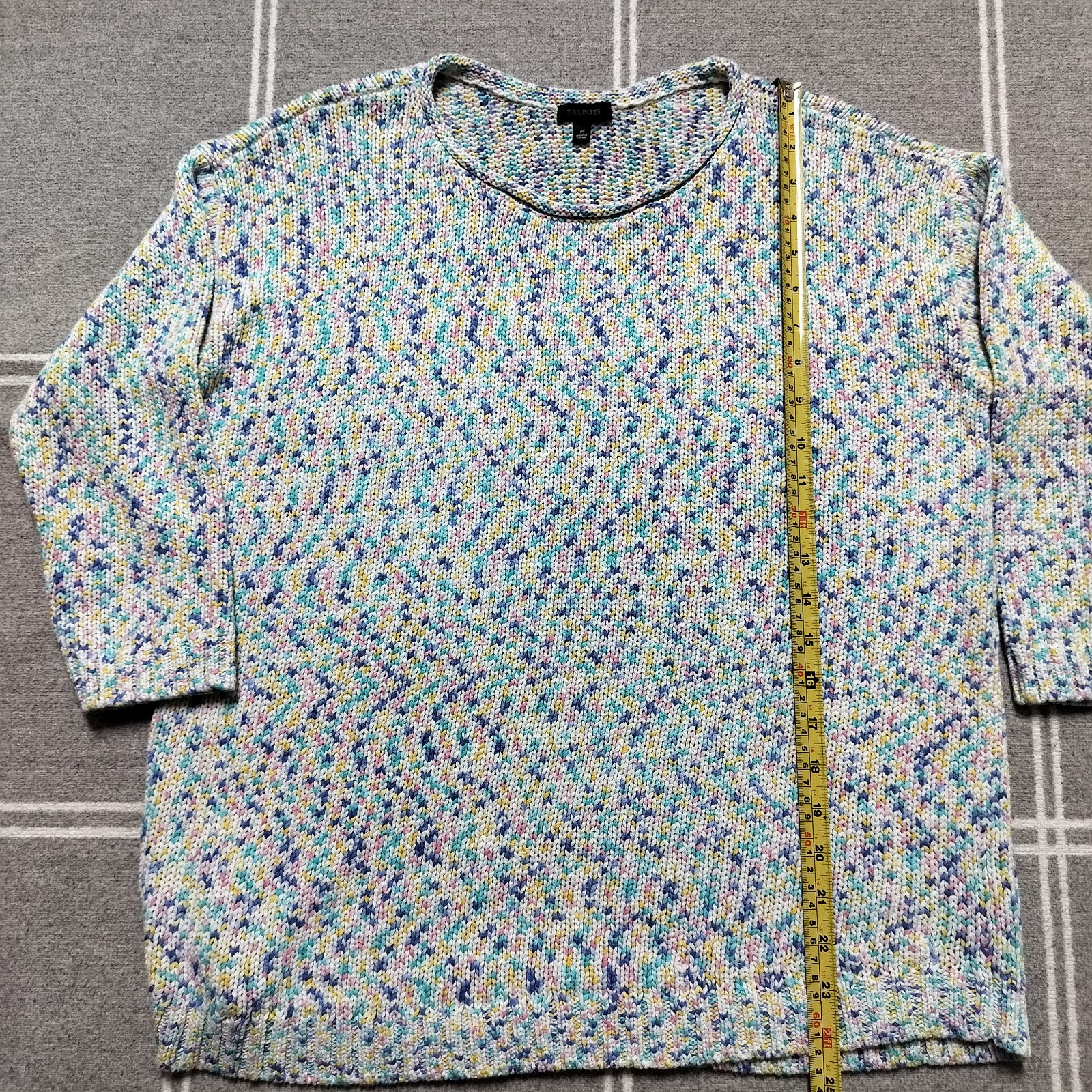 Talbots Medium Multicolored Sprinkle Patterned Kn… - image 7