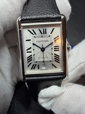 Cartier Tank Must XL Automatic WSTA0040 Watch Only Warranty Receipt Rare