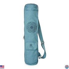 Gaiam Cargo Yoga Mat Carrier - Full-Zip, Adjustable Strap, Phone Pocket, Earbuds