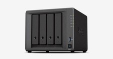 Synology Diskstation DS418 4 Bay NAS Enclosure with 4TB storage, key & cables.