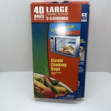 Ziploc Zip-n Steam Cooking Bags 40 Bags Large 4-5 Servings-DISCONTINUED