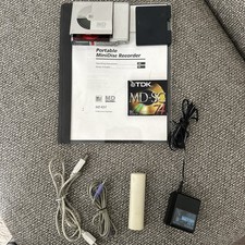Sony MZ-R37 MiniDisc Recorder Bundle - Tested Xitel PC-Link, AC Adapter, Manual