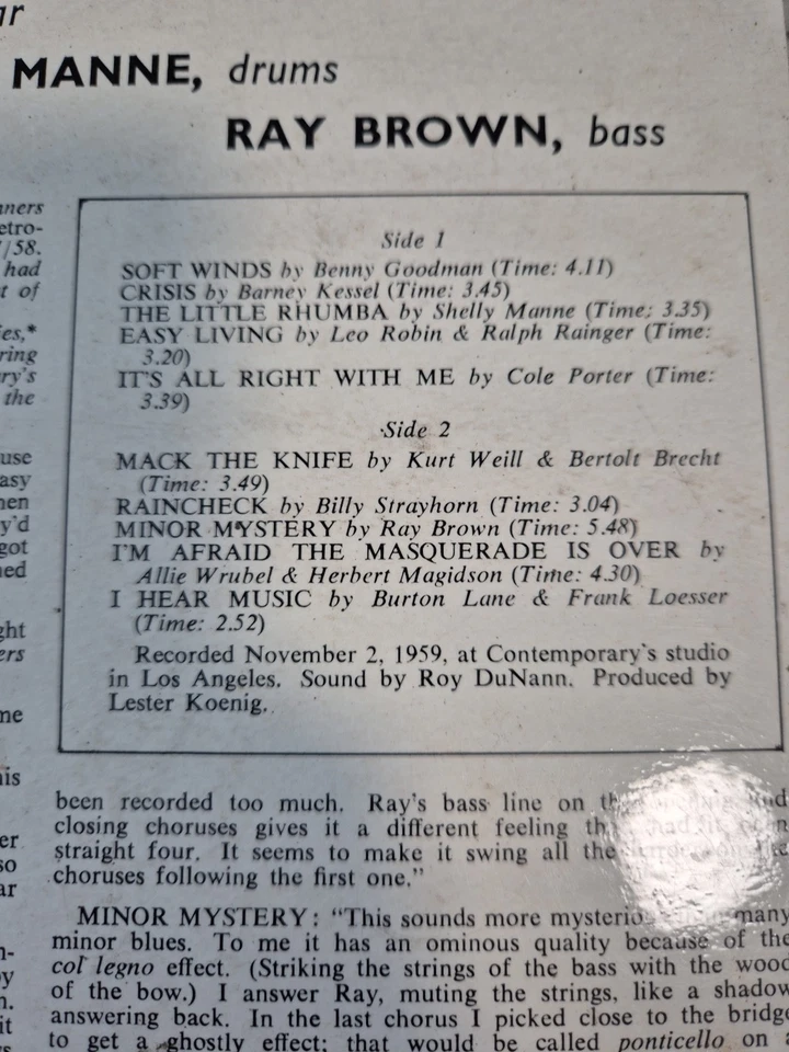 Poll Winners Three! - Baney Kessel / Shelly Manne / Ray Brown - 1st Edition Foto 4 de 4