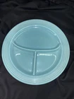 Vintage Fiestaware Turquoise 10 1/2” Divided Plate Fiesta HLC WV USA