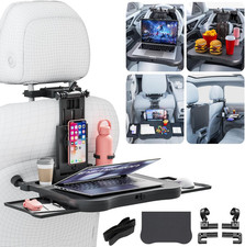 Large Car Desk For Laptop Steering Wheel Tray Table Foldable Back Headrest S