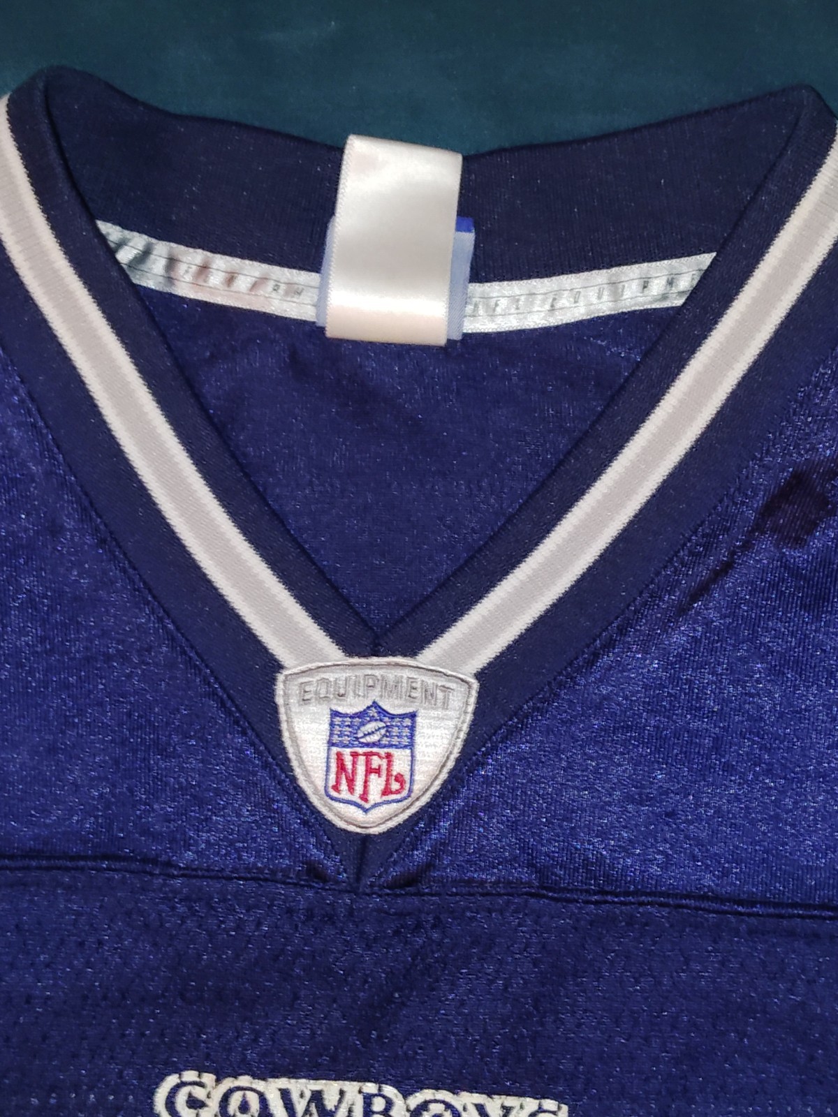 VINTAGE Dallas Cowboys Jersey Mens XL Blue Roy Williams 31 Reebok On Field Nylon thumbnail 6