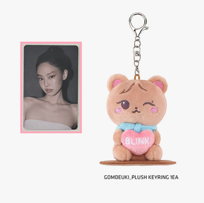 BLACKPINK Deadline MAGNETIC PLUSH KEYRING + Photo ROSE JENNIE