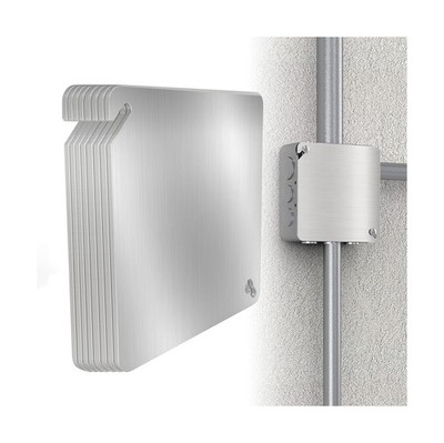 8 Pcs 4x4 Square Electrical Box Cover Plate, Metal Junction Box Cov... Fast Ship