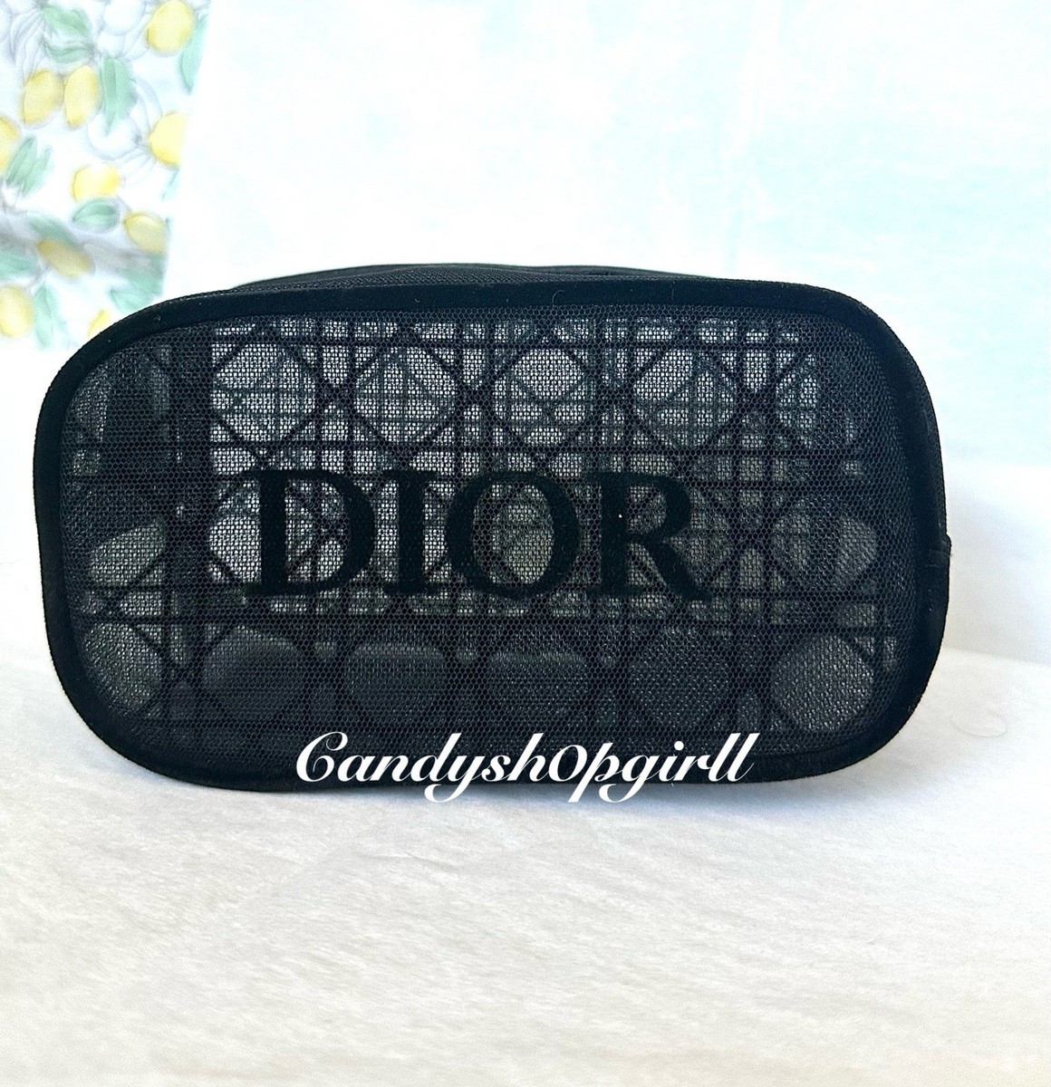 DIOR ブラックメッシュポーチ　ルミナイザー03 DIOR ブラックメッシュポーチ ルミナイザー03