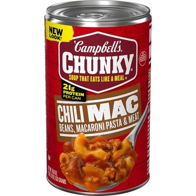 Campbell's Chunky Soup, Chili Mac Soup, 18.8 Ounce Can