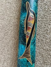 Australian Eucalyptus Didgeridoo - Hand-Painted Termite 52" w/C2 Drone FREE SHIP