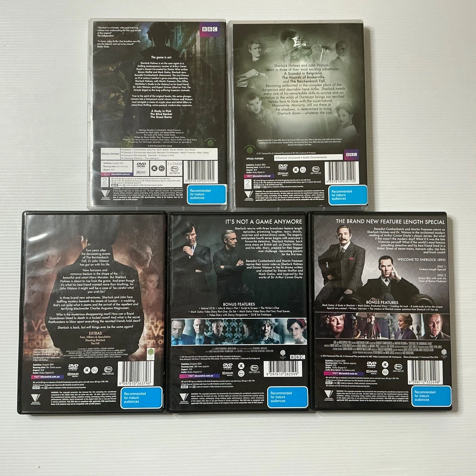 Sherlock - Complete Series Seasons 1-4 + Abominable Bride, Region 4 - image 2 of 4