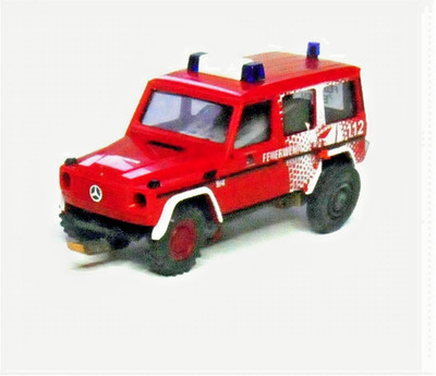 Mercedes-Benz G Feuerwehr BUSCH H0 51440 mit Abstandsteuerung Faller Car System