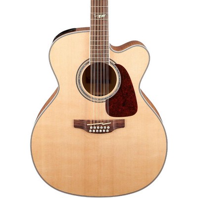 Takamine GJ72CE-12 Jumbo Cutaway 12-String A/E Guitar Natural Flame Maple