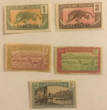 Cameroon Stamps ,  Mixed Lot  , MH , 1921-1925 , 5526