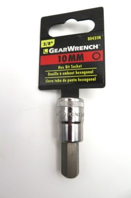 Gearwrench  Socket- 3/8 Drive   Hex Bit  10mm  #80431N
