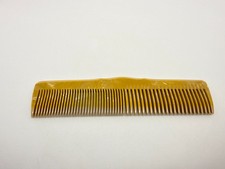 Vintage marbled gold yellow Celluloid comb Vanity item unsigned 7 1/2"