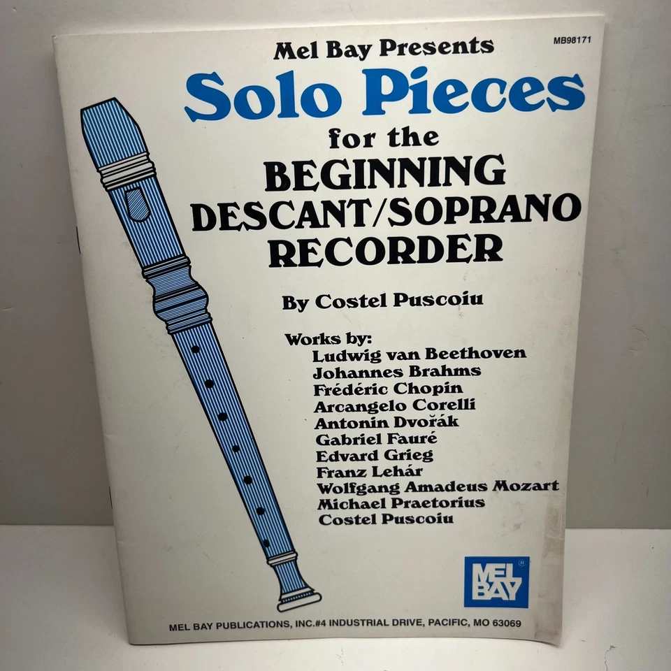 Solo Pieces for the Beginning Descant/Soprano Recorder (MB98171) ~ Puscoiu, Cost - Image 2 of 4