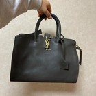 Yves Saint Laurent Downtown Cabas Handbag 2Way Shoulder Bag Authentic #E-623