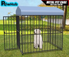 PawHub Large Heavy Duty Dog Cage Kennel Metal Hutch Pet Crate 180cm High