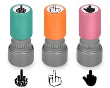 DS. DISTINCTIVE STYLE Funny Stamps Set of 3 Styles Middle 0.6 in x 0.4