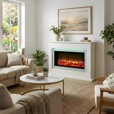 Electric Fireplace with Surround, LED Flame & Mood Light – Endeavour Danby