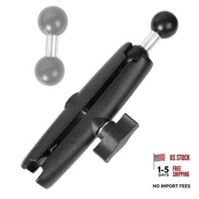 Double Socket Arm with 1" Double Ball Adapter - 1" to 1" Adapter with 5.91" Arm