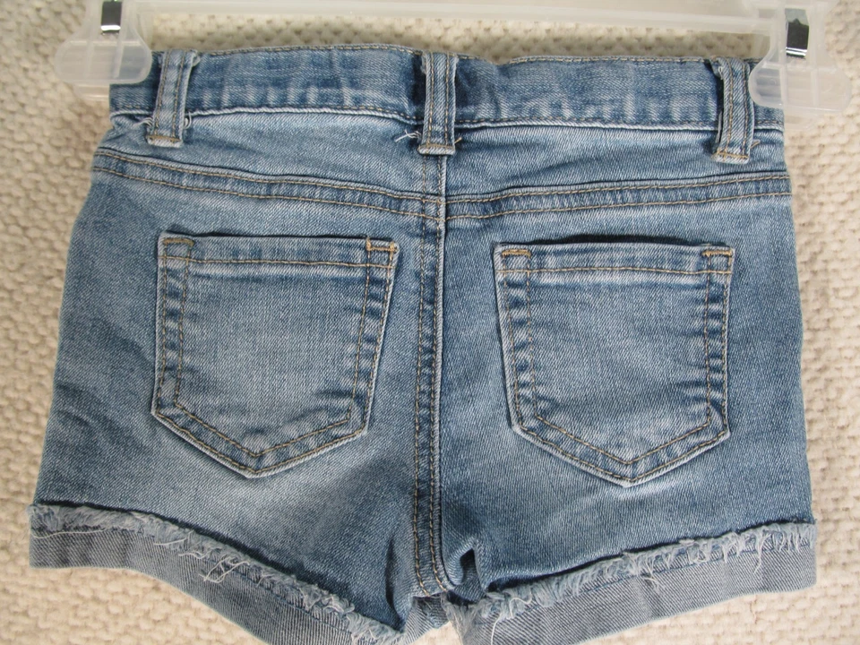 Cat And Jack Girls Shorts Size 4T Jean Denim Super Stretch Strawberry - Image 3 of 4