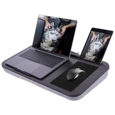 Portable Lap Desk for 17.3 Laptops, Cushion, Mouse Pad Phone Holder
