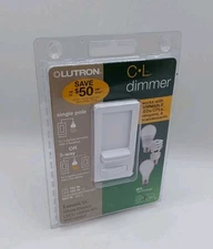 Lutron LECL-153PH-WH Lumea Light Dimmer White 150W 5A 1-Pole or 3-Way Switch NEW