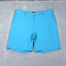 Peter Millar Crown Sport Salem Golf Shorts Mens 36 Performance Chino Blue 9"