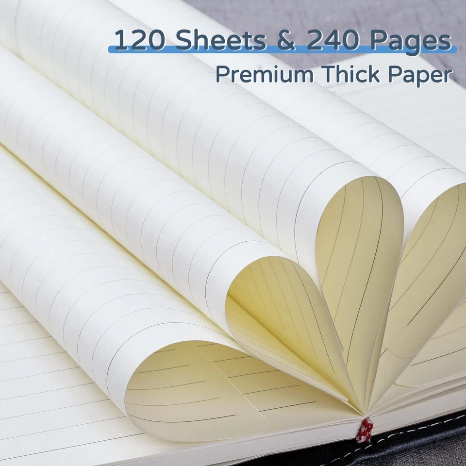 Diary with Lock, A5 PU Leather Journal with Lock 240 Pages, Vintage Locks - Image 4 of 4